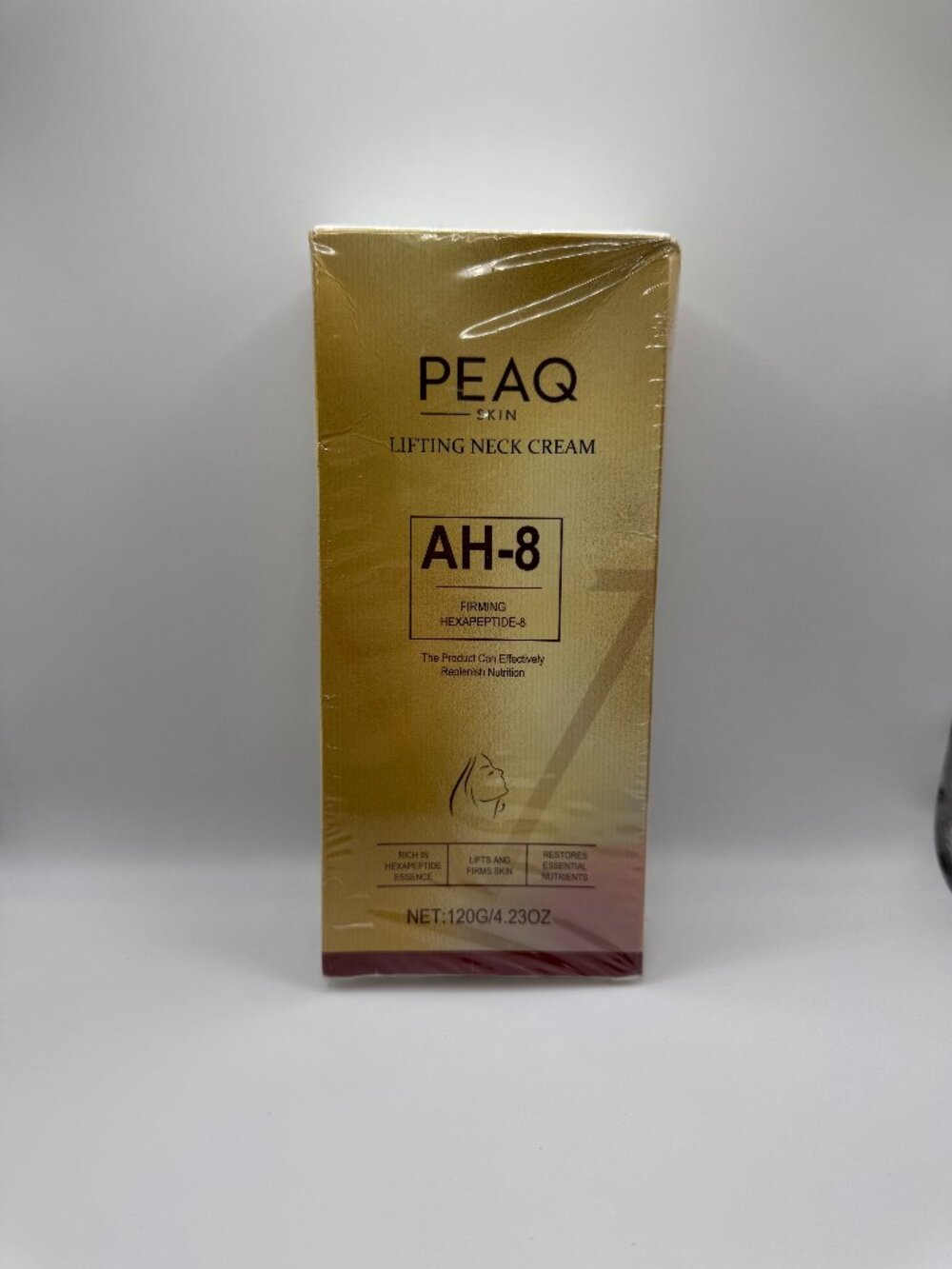 PEAQ Skin AH-8 Lifting Neck Cream Firming Hexapeptide-8 4.23 Oz New Sealed